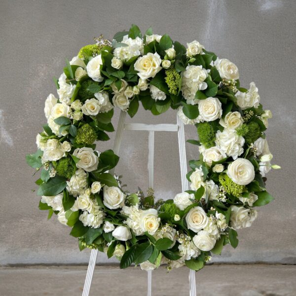 floral sympathy wreath