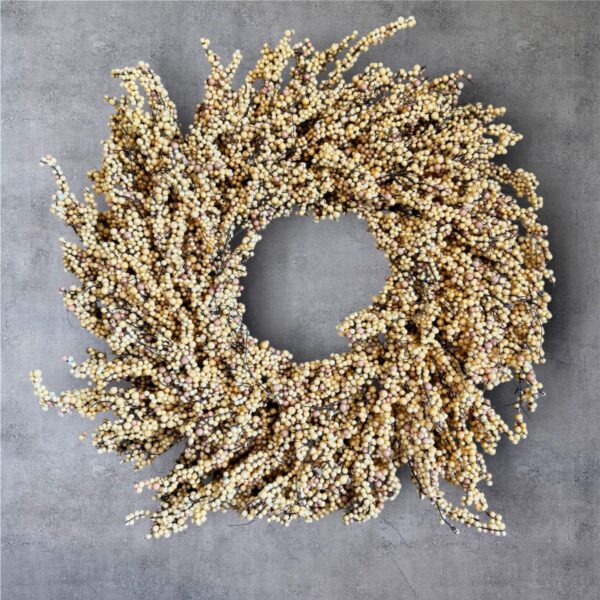 neutral fall berry wreath